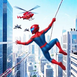 أيقونة Flying Spider Hero Action Game